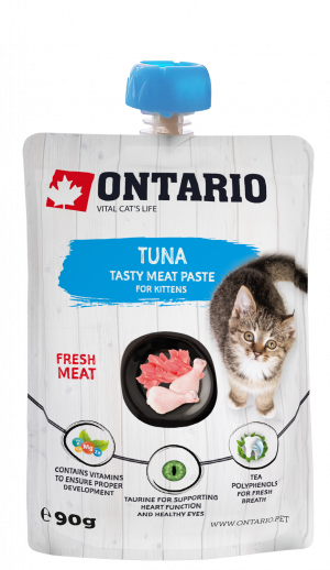 Gardums kaķēniem – Ontario Kitten Tuna Fresh Meat Paste 90g