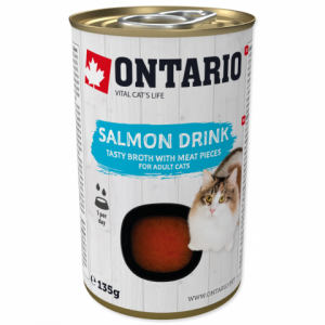 ONTARIO Drink Adult Salmon - konservi kaķiem 135g