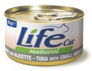 LIFE CAT TUNA with SMALL ANCHOVIES - konservi kaķiem 6 x 85g