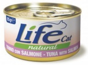 LIFE CAT TUNA with SALMON - konservi kaķiem 6 x 85g