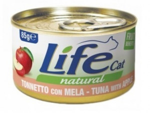 LIFE CAT TUNA with APPLES - konservi kaķiem 6 x 85g