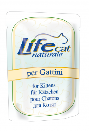 LIFE CAT Naturale Pouch KITTEN CHICKEN - konservi kaķēniem 6 x 70g