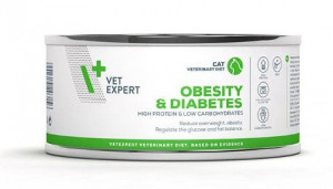 4T Veterinary Diet Cat Obesity & DIABETES kārbā 100g