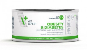 4T Veterinary Diet Cat Obesity & DIABETES  kārbā 6 x 100g