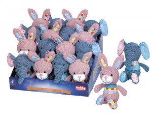 NOBBY ''Plush toys elefant and bunny'' - rotaļlieta suņiem zaķis / zilonis