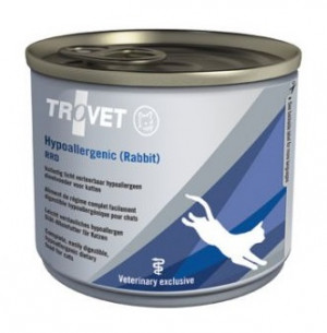 TROVET Hypoallergenic Cat /RRD with Rabbit - konservi kaķiem 200g