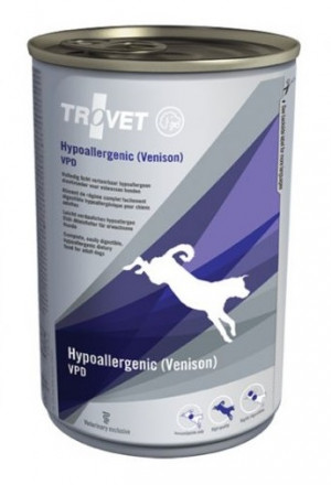 TROVET Hypoallergenic Dog /VPD with Venison - konservi suņiem 400g