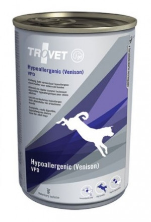 TROVET Hypoallergenic Dog /VPD with Venison - konservi suņiem 6 x 400g