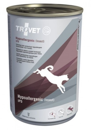 TROVET Hypoallergenic Dog /IPD Insect - konservi suņiem 400g