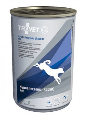 TROVET Hypoallergenic Dog /RRD with Rabbit - konservi suņiem 6 x 400g