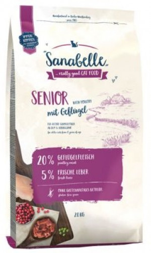 SANABELLE Senior - sausā barība kaķiem 10kg