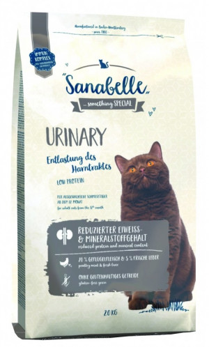 SANABELLE Urinary - sausā barība kaķiem 2kg Cena norādīta par 1 gb. un ir spēkā pasūtot 2 gb.