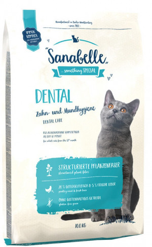 SANABELLE Dental - sausā barība kaķiem 2kg Cena norādīta par 1 gb. un ir spēkā pasūtot 2 gb.