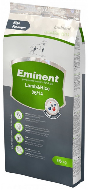 EMINENT High Premium Adult Lamb & Rice - sausā barība suņiem 15kg