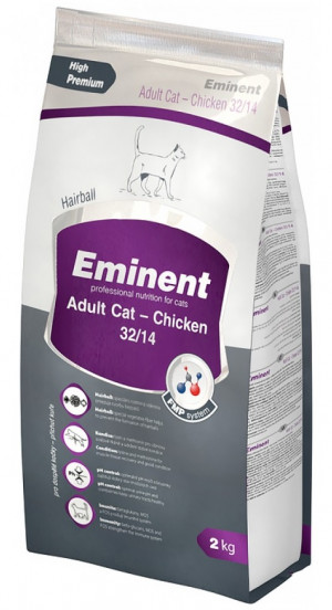 EMINENT High Premium Adult Cat with Chicken - sausā barība kaķiem 2kg