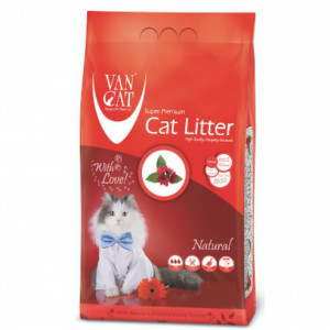 VAN CAT Compact - cementējošas smiltis kaķu tualetei, bez aromāta 5kg