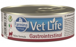 FARMINA VET LIFE Cat Gastrointestinal - konservi kaķiem 6 x 85g