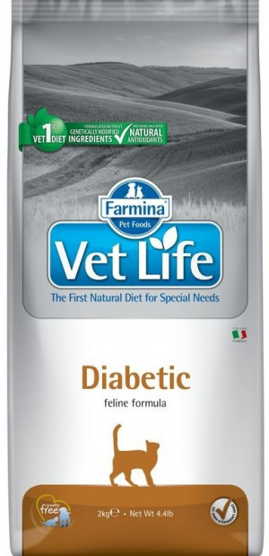 FARMINA VET LIFE Cat Diabetic - sausā barība kaķiem 2kg