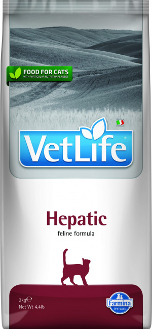 FARMINA VET LIFE Cat Hepatic - sausā barība kaķiem 2kg