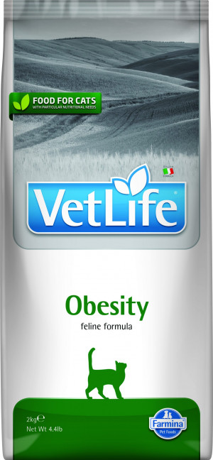 FARMINA VET LIFE Cat Obesity - sausā barība kaķiem 400g