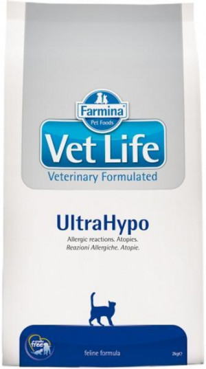 FARMINA VET LIFE Cat UltraHypo - sausā barība kaķiem 2kg