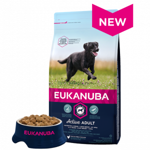 Eukanuba Adult Large Breed Chicken - pieaugušiem lielo sķirņu suņiem ar vistas gaļu 15kg