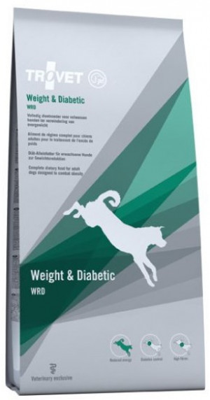 TROVET Weight & Diabetic Dog /WRD - sausā barība suņiem 3kg