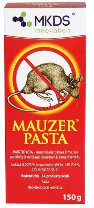 MAUZER  inde grauzējiem PASTA 150G