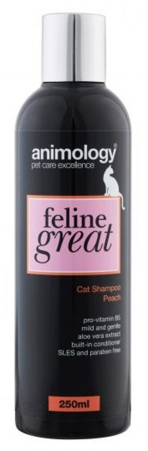 ANIMOLOGY Shampoo Feline Great Cat PEACH - šampūns kaķiem 250ml