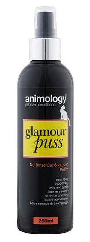 ANIMOLOGY Shampoo No Rinse Glamour Puss Cat - izsmidzināms šampūns kaķiem 250ml