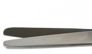 Kruuse  šķēres ar neasiem  galiem, taisnas,  18 cm