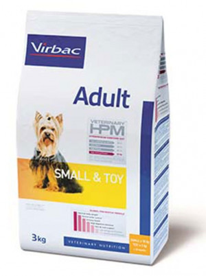 VIRBAC HPM Dog Adult Small & Toy - sausā barība suņiem 1.5kg