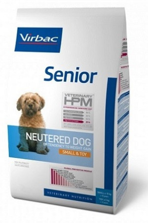 VIRBAC HPM Dog Senior Neutered Small & Toy - sausā barība suņiem 1.5kg