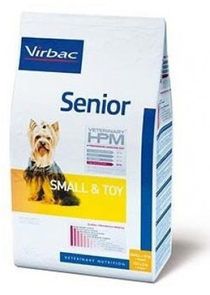 VIRBAC HPM Dog Senior Small & Toy - sausā barība suņiem 7kg