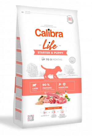 Calibra Dog Life STARTER & PUPPY Lamb - sausā barība kucēniem 12kg