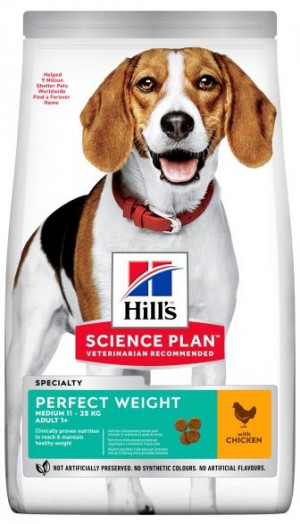HILLS SP Hill's Science Plan™ MEDIUM ADULT PERFECT WEIGHT ar vistu 12kg