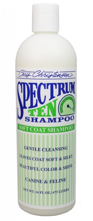 CHRIS CHRISTENSEN Spectrum 10 Soft & Smooth Shampoo - šampūns suņiem un kaķiem 473ml