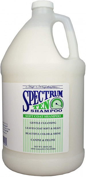 CHRIS CHRISTENSEN Spectrum 10 Soft & Smooth Shampoo - šampūns suņiem un kaķiem 3,78 L