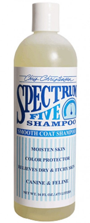 CHRIS CHRISTENSEN Spectrum 5 Shampoo - šampūns suņiem un kaķiem 473ml