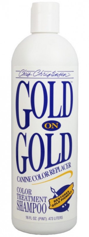 CHRIS CHRISTENSEN Gold On Gold Shampoo - šampūns suņiem un kaķiem 473ml