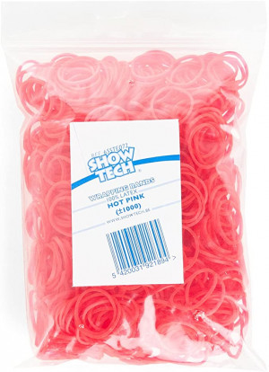 Show Tech Latex Bands Hot Pink - lateksa gumijas 1000gab