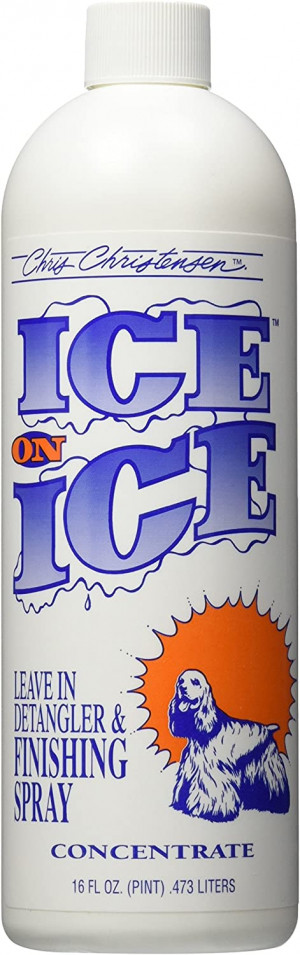 CHRIS CHRISTENSEN Ice On Ice Leave-In Spray Concentrate - kondicionieris suņiem un kaķiem 473ml