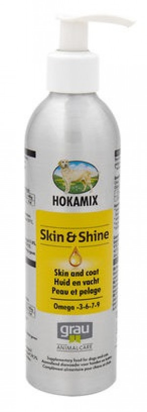 HOKAMIX Skin & Shine - papildbarība suņiem un kaķiem 250ml