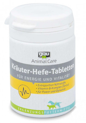 GRAU Animal Care Herbal Yeast Tablets - papildbarība suņiem un kaķiem 75 tab.