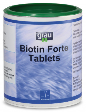 GRAU Biotin Forte Tablets - papildbarība suņiem un kaķiem 400 tab.