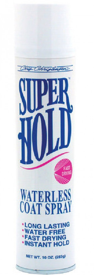 CHRIS CHRISTENSEN Super Hold Waterless Coat Spray - matu laka suņiem un kaķiem 283g