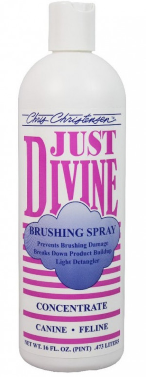 CHRIS CHRISTENSEN Just Divine Brushing Spray Concentrate - apmatojuma kopšanas līdzeklis suņiem un kaķiem 473ml