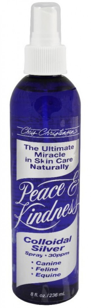 CHRIS CHRISTENSEN Peace & Kindness Colloidal Silver Spray - ādas infekciju kontrolei suņiem, kaķiem un zirgiem 118ml