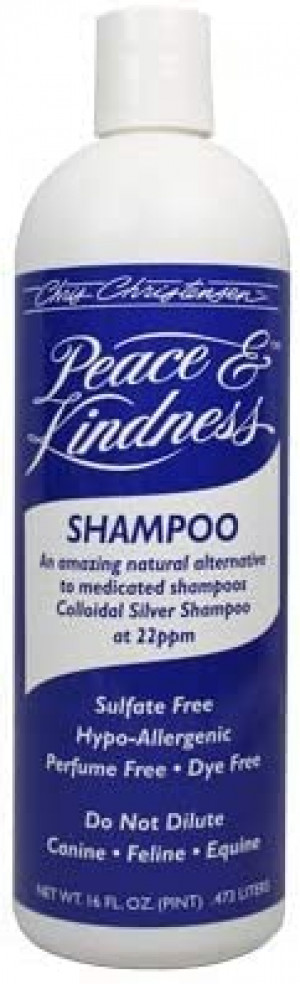 CHRIS CHRISTENSEN Peace & Kindness Colloidal Silver Shampoo - šampūns suņiem, kaķiem un zirgiem 473ml