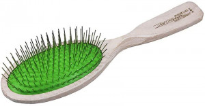 CHRIS CHRISTENSEN Breezy Brush Medium Large Oval Brush - ķemme suņiem un kaķiem, zaļa 22mm